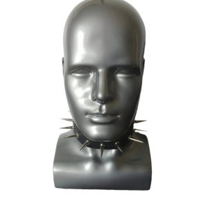 "STLW" 3/4" Leather Studded Collar 12 x 28mm Studs