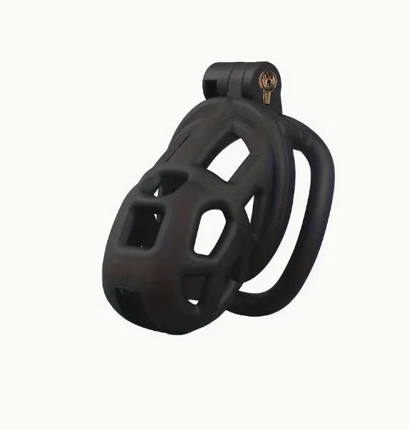 cobra_2.0_1pc_chastity_Small_c26dc69a-dbd7-4c77-be56-77b7b4612f4c.jpg A small black nylon chastity cage for men. Has a lock built in.