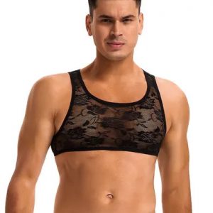 Men's Sexy Lace Lingerie Top
